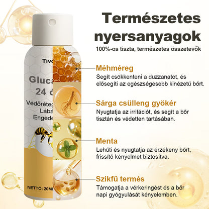 Tivora® GlucaVeil 24 órás Védőréteget Képző Lábápoló Permet⭐️