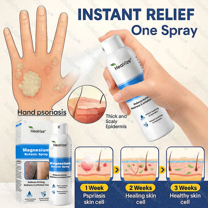 🔥Healrize® Magnesium Botanic Spray – Advanced Skin Recovery for Psoriasis & Eczema | Rapid Soothing, Steroid-Free