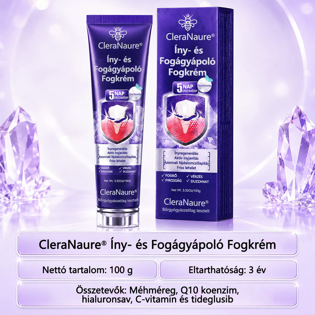 CleraNaure® Ínygyulladás és Fogágyproblémák Kezelésére Szolgáló Fogkrém👑