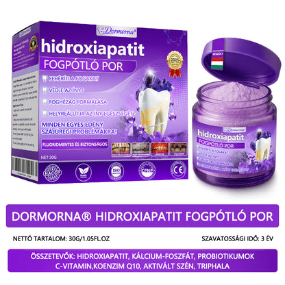 𝐷𝑜𝒓𝒎𝒐𝒓𝑛𝑎® Fogregeneráló és -javító por hidroxiapatittal 🦷 (hatékonyan javítja a fogszuvasodást, az ínyproblémákat, a fogak túlérzékenységét, a szájfekélyeket és a fogak sárgulását, átfogóan javítva a szájhigiéniát) 🍀