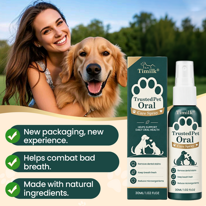 🐶🐱Pawnera™ szájápoló spray kutyáknak és macskáknak –🌿 fogmosás nélkül frissebb lehelet