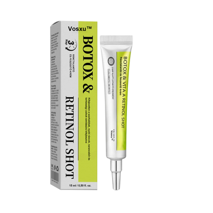 ✨ Vosxu™ Botox & Vita-A Retinol Shot ráncfelvarró szérum ✨ – 💉 Mikro-tűk | 💪 Botox-szerű peptidek | 🌿 Retinol | ⚡ Látható eredmények már 3 nap alatt 🌸