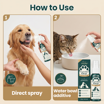 🐶🐱Pawnera™ szájápoló spray kutyáknak és macskáknak –🌿 fogmosás nélkül frissebb lehelet