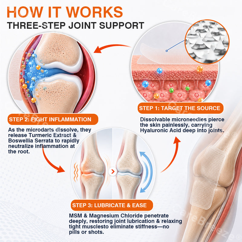 👨‍⚕️✅🇨🇦 Official Store:  CareBreeze® Pain-Relief Bone-Healing Microneedle Patch(🧑‍⚕️Reducing joint swelling, pain, stiffness, redness, warmth, soreness, and joint fatigue)