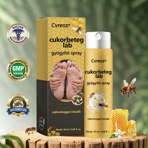 🔥Cvreoz® méhméreg gyógyító spray a sebek gyógyulására és regenerálására a kezeken és a lábakon🎉