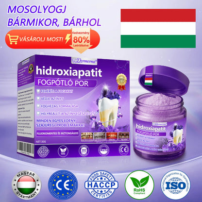 𝐷𝑜𝒓𝒎𝒐𝒓𝑛𝑎® Fogregeneráló és -javító por hidroxiapatittal 🦷 (hatékonyan javítja a fogszuvasodást, az ínyproblémákat, a fogak túlérzékenységét, a szájfekélyeket és a fogak sárgulását, átfogóan javítva a szájhigiéniát) 🍀