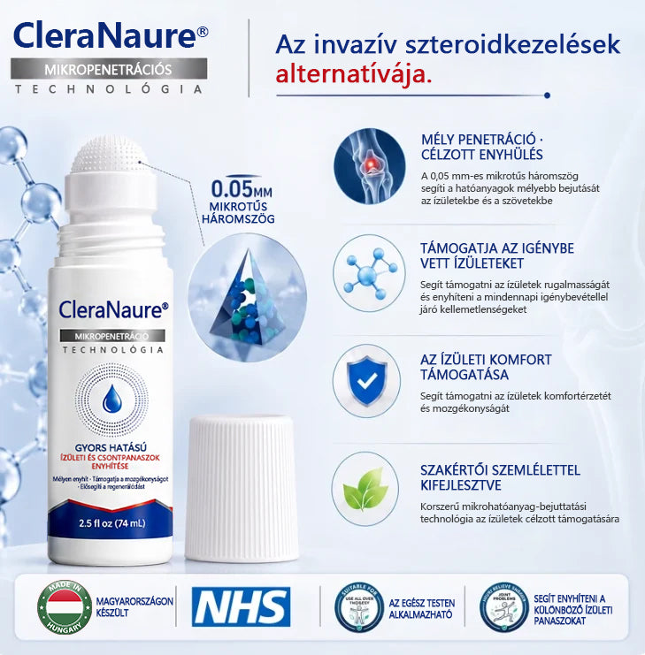 🦵 CleraNaure® Gyors Hatású Ízület- és Csonttámogató Formula ✨ Mikrotűs Ízület- és Csontregeneráló Görgő