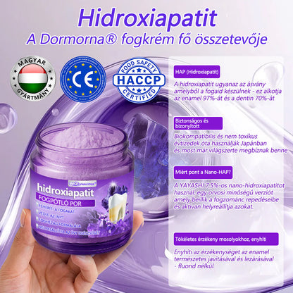 𝐷𝑜𝒓𝒎𝒐𝒓𝑛𝑎® Fogregeneráló és -javító por hidroxiapatittal 🦷 (hatékonyan javítja a fogszuvasodást, az ínyproblémákat, a fogak túlérzékenységét, a szájfekélyeket és a fogak sárgulását, átfogóan javítva a szájhigiéniát) 🍀