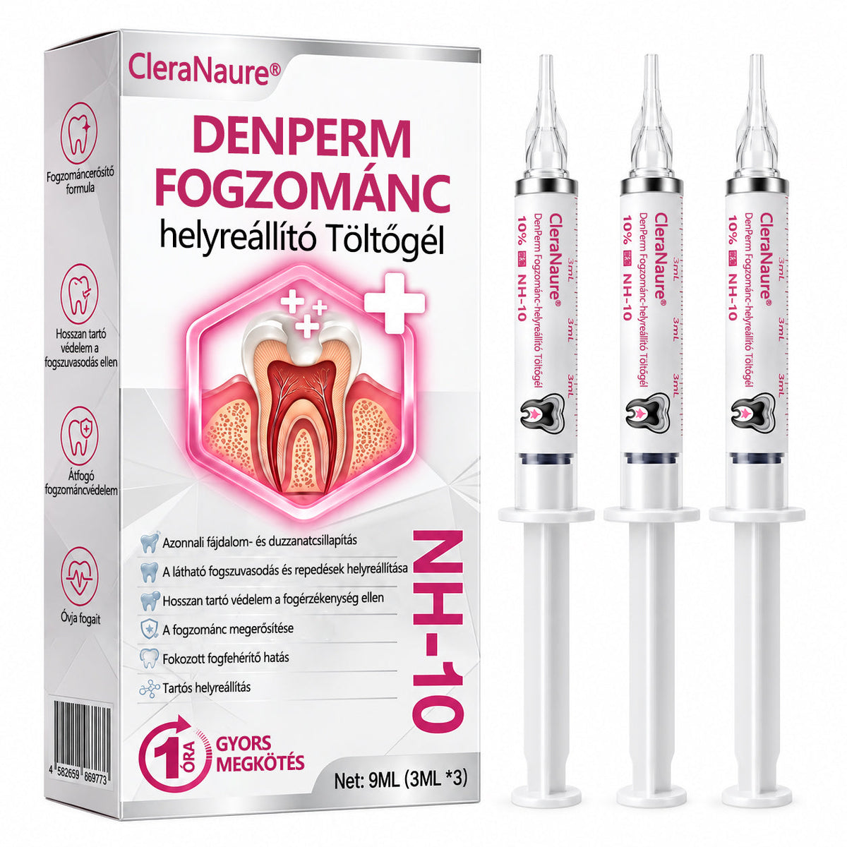 CleraNaure® DenPerm Fogzománc-helyreállító Töltőgél🎁