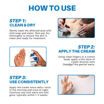 Oveallgo® NanoLipo HPV Genital Warts Eraser Cream Plus+