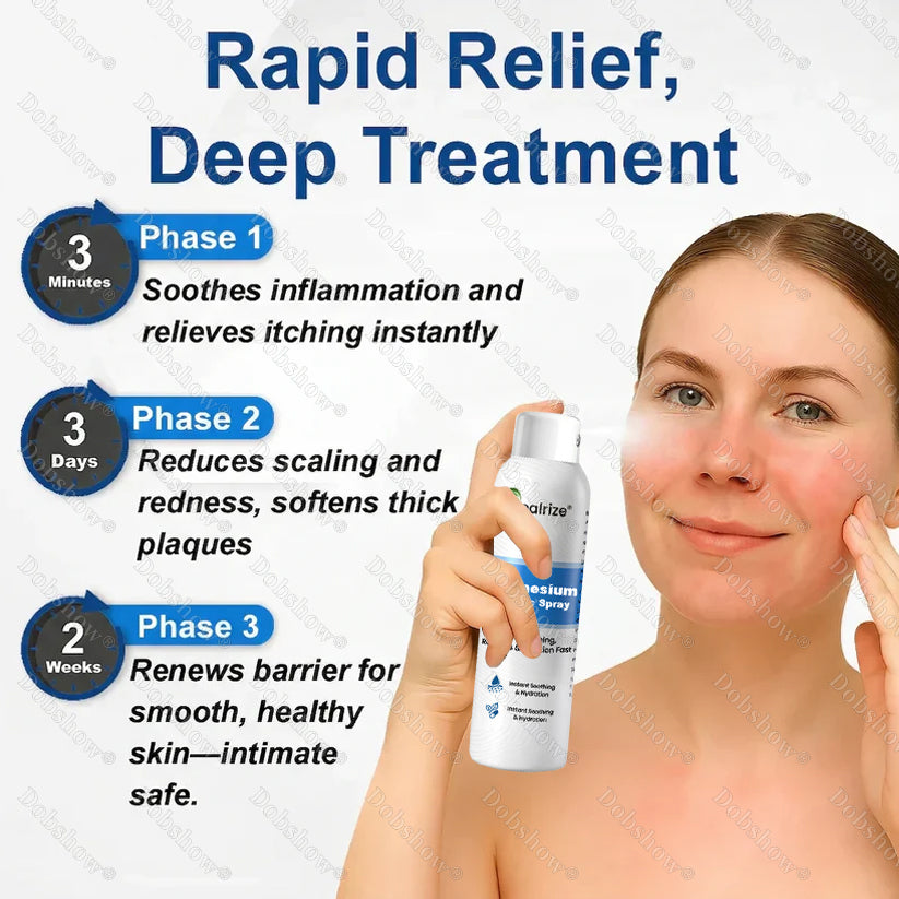 🔥Healrize® Magnesium Botanic Spray – Advanced Skin Recovery for Psoriasis & Eczema | Rapid Soothing, Steroid-Free