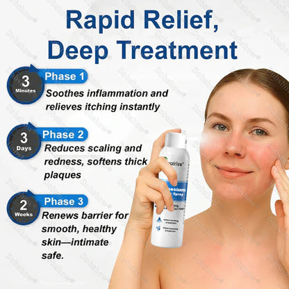 🔥Healrize® Magnesium Botanic Spray – Advanced Skin Recovery for Psoriasis & Eczema | Rapid Soothing, Steroid-Free