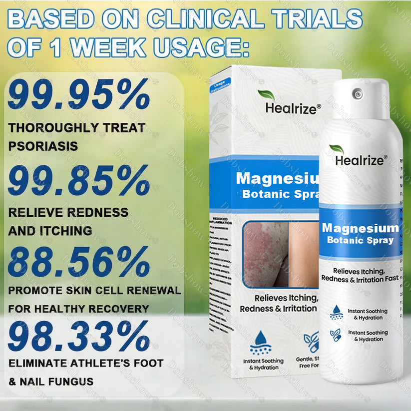 🔥Healrize® Magnesium Botanic Spray – Advanced Skin Recovery for Psoriasis & Eczema | Rapid Soothing, Steroid-Free