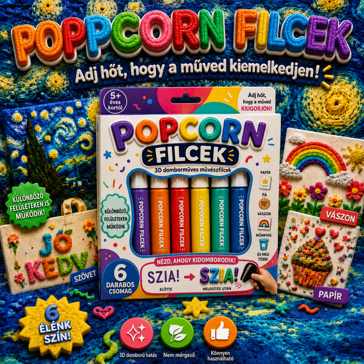 🎁𝐁i𝐥𝐥𝐡𝐨𝐥®🗽🖍️ Rendelj még ma, és spórolj 50%-ot丨𝐁i𝐥𝐥𝐡𝐨𝐥® 3D domborműves művészeti filctoll – Alakítsd a lapos rajzokat kézzel is tapintható 3D műalkotásokká