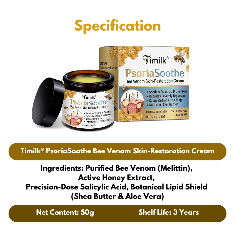 Timilk® PsoriaSoothe Bee Venom Skin-Restoration Cream