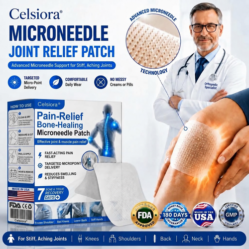 🥝Celsiora® Advanced Microneedle Joint Patch Support Comfortable Movement & Daily Joint Care — Without Pills, Creams, Or Complicated Routines.