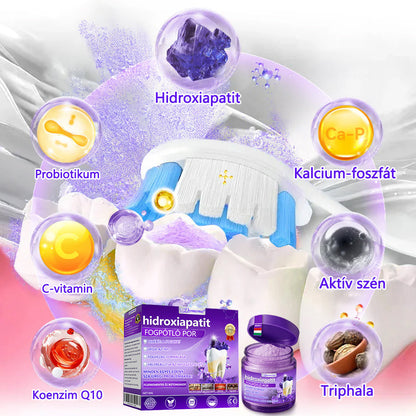 𝐷𝑜𝒓𝒎𝒐𝒓𝑛𝑎® Fogregeneráló és -javító por hidroxiapatittal 🦷 (hatékonyan javítja a fogszuvasodást, az ínyproblémákat, a fogak túlérzékenységét, a szájfekélyeket és a fogak sárgulását, átfogóan javítva a szájhigiéniát) 🍀