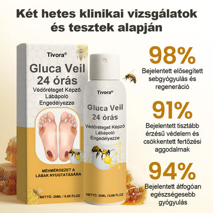 Tivora® GlucaVeil 24 órás Védőréteget Képző Lábápoló Permet⭐️