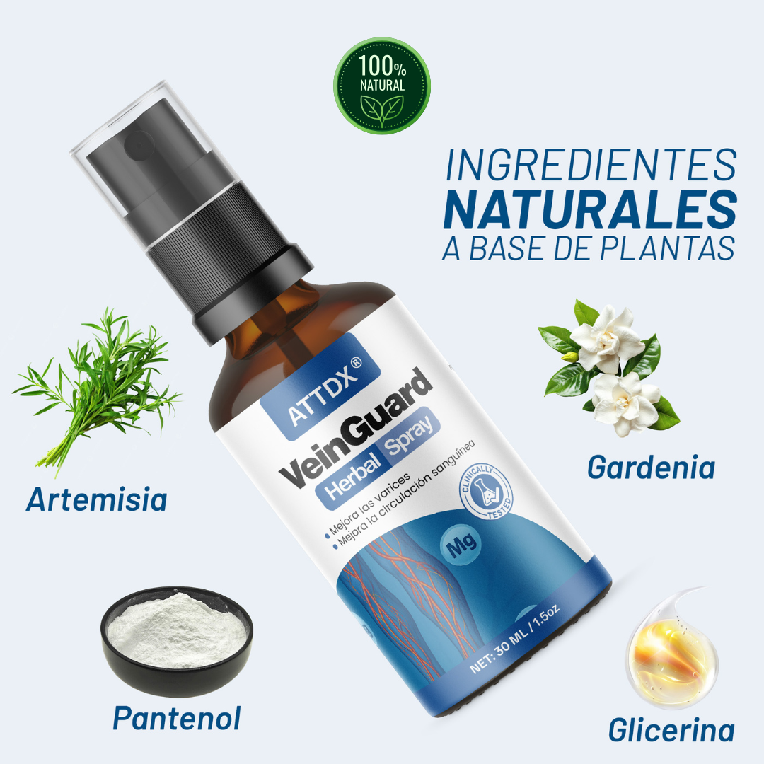 VEINGUARD Herbal Spray 2x1! | Desinflama y Mejora la Circulación.
