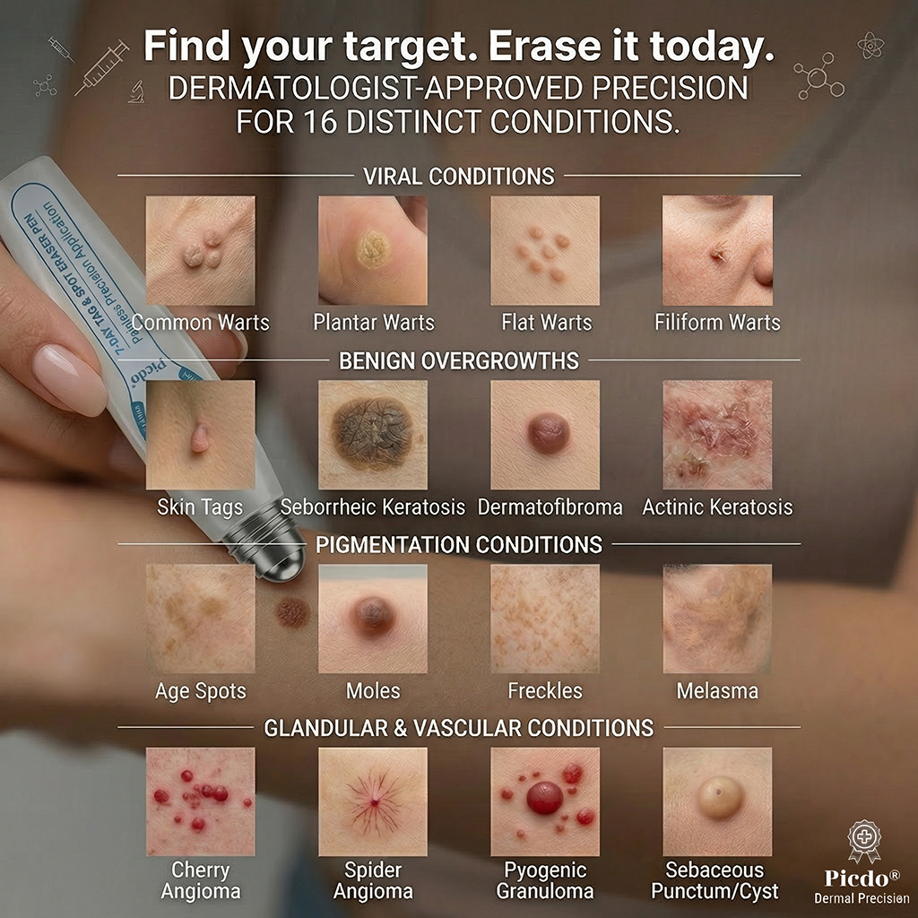 𝐏i𝐜𝐝o® 7-𝐷𝑎𝑦 𝗧𝐚𝐠 & 𝗦𝗽𝐨𝐭 𝐄𝐫𝒂𝒔𝒆𝒓✅💎(Zero Pain, Zero 𝐒𝐜𝐚𝒓𝒔 Rollerball)