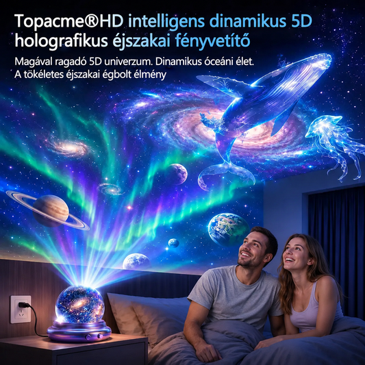 🔮⚡ NEXT-GEN ⚡ TOPACME 2026 DESIGN PICK – HD dinamikus 5D okos projektor ✦ éjszakai fény ✦ több világ hatás